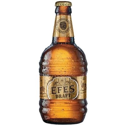 EFES Draft Lager Beer 12 x 500ml Barrel-Shaped Bottles, 5 percent ABV – Fresh Draught Taste – Turkish Beer Optimal Served Chilled for BBQs, Parties and Mediterranean Food EFES Draft Lager Beer 12 x 500ml Barrel-Shaped Bottles, 5 percent ABV – Fresh Draught Taste – Turkish Beer Optimal Served Chilled for BBQs, Parties and Mediterranean Food