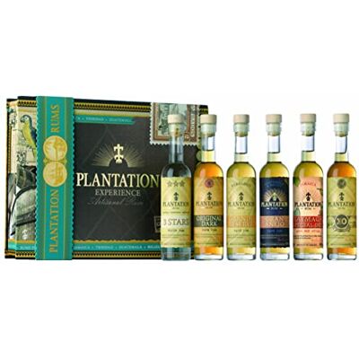 PLANTERAY Plantation Rum Experience Gift Box (6 x 100ml) Premium Caribbean Tasting Selection, Great Gift for Rum Lovers, Tastings & Special Occasions PLANTERAY Plantation Rum Experience Gift Box (6 x 100ml) Premium Caribbean Tasting Selection, Great Gift for Rum Lovers, Tastings & Special Occasions