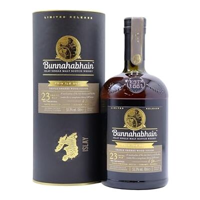 Bunnahabhain 1999 23 Year Old Triple Sherry Wood Finish Islay Single Malt Scotch Whisky 70cl 53.3% ABV Fèis Ìle 2024 Butterscotch, Creamy, Wood Spice Islay Single Malt Whisky Bunnahabhain 1999 23 Year Old Triple Sherry Wood Finish Islay Single Malt Scotch Whisky 70cl 53.3% ABV Fèis Ìle 2024 Butterscotch, Creamy, Wood Spice Islay Single Malt Whisky