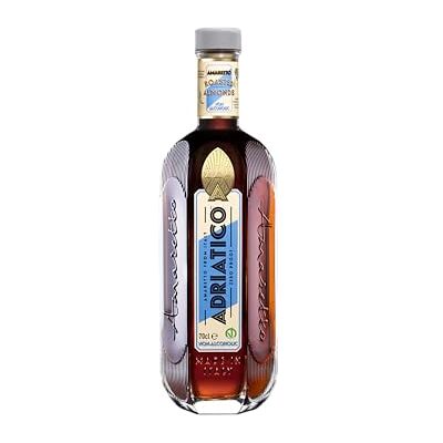 ADRIATICO Premium Non-Alcoholic Amaretto Liqueur, Made with real almonds from Puglia, Same taste but without alcohol, 70cl ADRIATICO Premium Non-Alcoholic Amaretto Liqueur, Made with real almonds from Puglia, Same taste but without alcohol, 70cl
