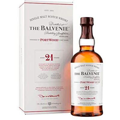 The Balvenie 21 Year Old PortWood Single Malt Scotch Whisky, 70cl The Balvenie 21 Year Old PortWood Single Malt Scotch Whisky, 70cl
