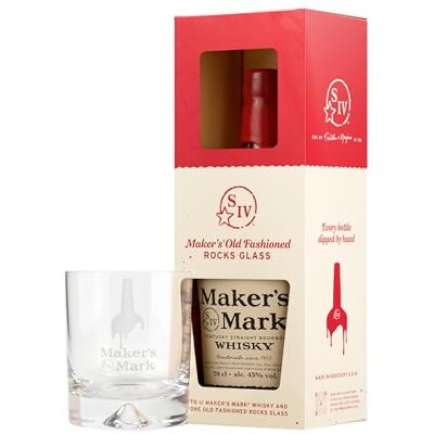 Maker's Mark Kentucky Straight Bourbon Whisky -Limited edtion Glass pack Perfect in an Old Fashioned 45% ABV 70cl Maker's Mark Kentucky Straight Bourbon Whisky -Limited edtion Glass pack Perfect in an Old Fashioned 45% ABV 70cl