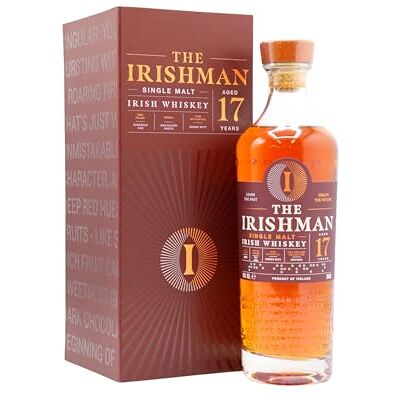 The Irishman 17 Year Old Single Malt Whiskey 70cl, 54% ABV Irish Single Malt Whiskey, Gift Box, Sherry Cask The Irishman 17 Year Old Single Malt Whiskey 70cl, 54% ABV Irish Single Malt Whiskey, Gift Box, Sherry Cask