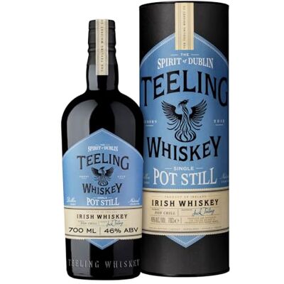 Teeling Single Pot Still Irish Whiskey with Gift Box, 46% ABV, 70cl / 700ml, Matured in American Virgin Oak, Ex-Bourbon and Ex-Sherry Casks Teeling Single Pot Still Irish Whiskey with Gift Box, 46% ABV, 70cl / 700ml, Matured in American Virgin Oak, Ex-Bourbon and Ex-Sherry Casks