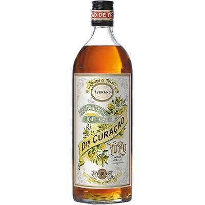Ferrand Dry Curaçao Yuzu Late Harvest Dry Curaçao-Style Orange Liqueur from France, 70cl Bottle, 40% ABV, Moroccan yuzu & cognac base for Margaritas, Mai Tais, sours & gifts Ferrand Dry Curaçao Yuzu Late Harvest Dry Curaçao-Style Orange Liqueur from France, 70cl Bottle, 40% ABV, Moroccan yuzu & cognac base for Margaritas, Mai Tais, sours & gifts