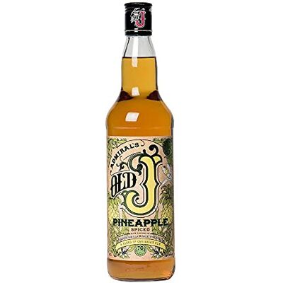 Old J Spiced Admiral’s Old J Pineapple Spiced Rum 35 Percent ABV 70cl Bottle Old J Spiced Admiral’s Old J Pineapple Spiced Rum 35 Percent ABV 70cl Bottle