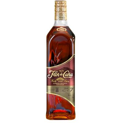 Flor de Caña 7yr Grand Reserve Rum 70cl, 40% ABV Sustainably produced, Premium Golden Aged Rum Nicaragua Flor de Caña 7yr Grand Reserve Rum 70cl, 40% ABV Sustainably produced, Premium Golden Aged Rum Nicaragua