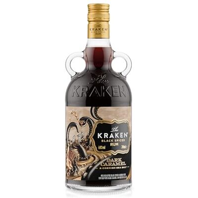 Kraken Dark Caramel & Cornish Sea Salt Black Spiced Rum 40% ABV 70cl Rich Salted Caramel, Toffee & Exotic Spice Flavour Cocktails, Mixing & Gifts Kraken Dark Caramel & Cornish Sea Salt Black Spiced Rum 40% ABV 70cl Rich Salted Caramel, Toffee & Exotic Spice Flavour Cocktails, Mixing & Gifts