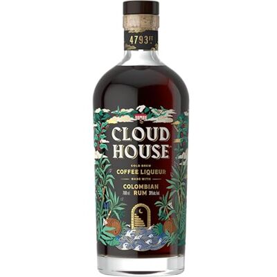 CLOUD HOUSE Premium Coffee Infused Rum Velvet Smoothness of Caribbean Rum with the Bold Kick of Cold Brew Serve in Cocktails or Mix with Tonic, 31% vol, 70cl CLOUD HOUSE Premium Coffee Infused Rum Velvet Smoothness of Caribbean Rum with the Bold Kick of Cold Brew Serve in Cocktails or Mix with Tonic, 31% vol, 70cl