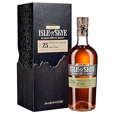 Isle of Skye 25 Year Old Award-Winning Blended Scotch Whisky 70cl 40% ABV With Gift Box Matured in Oak for 25 Years for Rich and Rounded Flavour Ideal for Gifting Isle of Skye 25 Year Old Award-Winning Blended Scotch Whisky 70cl 40% ABV With Gift Box Matured in Oak for 25 Years for Rich and Rounded Flavour Ideal for Gifting