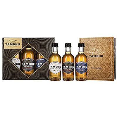 Tamdhu Whisky Gift Set 3 x 5cl Collection of 12, 15 and 18 Year Old Expressions Sherry Cask Matured Speyside Single Malt Ideal for Gifting Tamdhu Whisky Gift Set 3 x 5cl Collection of 12, 15 and 18 Year Old Expressions Sherry Cask Matured Speyside Single Malt Ideal for Gifting