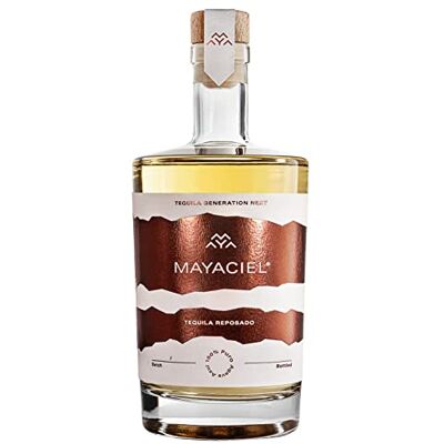 MAYACIEL Tequila Reposado – aged in Caribbean Rum Barrels 100% Agave & Natural highest rated Tequila in the UK Crispy Agave, Caramel & Chocolate 43% ABV 50cl MAYACIEL Tequila Reposado – aged in Caribbean Rum Barrels 100% Agave & Natural highest rated Tequila in the UK Crispy Agave, Caramel & Chocolate 43% ABV 50cl