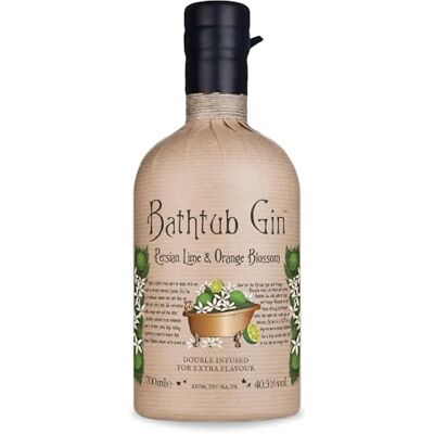 Bathtub Gin Persian Lime and Orange Blossom, 70cl Double-Infused 40.3 Percent ABV Flavoured Craft Gin with Citrus Notes Hand-Crafted British Gin Bathtub Gin Persian Lime and Orange Blossom, 70cl Double-Infused 40.3 Percent ABV Flavoured Craft Gin with Citrus Notes Hand-Crafted British Gin