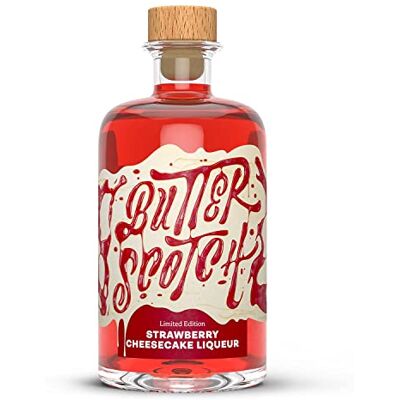Butterclub Butterscotch Strawberry Cheesecake Liqueur, Limited Edition 50cl Butterclub Butterscotch Strawberry Cheesecake Liqueur, Limited Edition 50cl