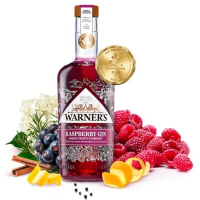 Warners - Raspberry Gin - Raspberry Juice - 70cl - Gin Warners - Raspberry Gin - Raspberry Juice - 70cl - Gin