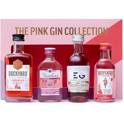 Beams International - Pink Gin Gift Set - 4 x 5cl - Gift Set Beams International - Pink Gin Gift Set - 4 x 5cl - Gift Set