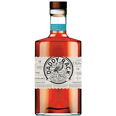Daddy Rack Single Barrel #10 Cask Strength Tennessee 4 year old Whiskey Daddy Rack Single Barrel #10 Cask Strength Tennessee 4 year old Whiskey