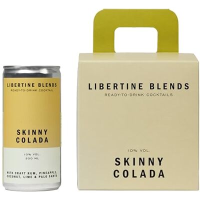 Libertine Blends Skinny Colada Ready-To-Drink Cocktail 200ml (Pack of 4) Libertine Blends Skinny Colada Ready-To-Drink Cocktail 200ml (Pack of 4)