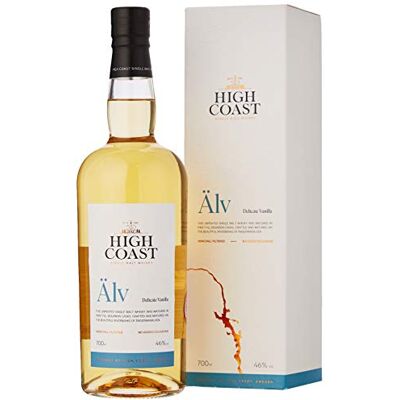 High Coast Distillery, Alv Swedish Whisky, 70 cl, 46% Alcohol Content by Volume Single Malt Whiskey with Flavours of Vanilla, Serve Neat, On the Rocks or With a Dash of Water High Coast Distillery, Alv Swedish Whisky, 70 cl, 46% Alcohol Content by Volume Single Malt Whiskey with Flavours of Vanilla, Serve Neat, On the Rocks or With a Dash of Water