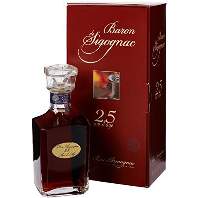 Baron de Sigognac 25 Ans Carafe Armagnac Brandy 70 cl Baron de Sigognac 25 Ans Carafe Armagnac Brandy 70 cl