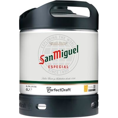 PerfectDraft San Miguel Beer Keg for Machine, 6L PerfectDraft San Miguel Beer Keg for Machine, 6L