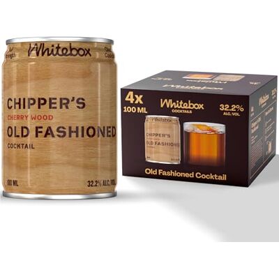 WHITEBOX COCKTAILS Single Serve Classic Chipper’s Old Fashioned Cocktail — Case Of 4 Cocktail Cans Classic Full Strength Old Fashioned Pre-mixed Cocktails Ready To Drink 4x100ml WHITEBOX COCKTAILS Single Serve Classic Chipper’s Old Fashioned Cocktail — Case Of 4 Cocktail Cans Classic Full Strength Old Fashioned Pre-mixed Cocktails Ready To Drink 4x100ml