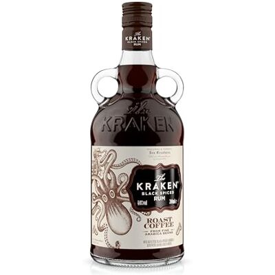 Kraken Roast Coffee Black Spiced Rum 40% ABV 70cl Rich Roast Coffee, Vanilla & Dark Spice Notes For Espresso Martinis, Cocktails & Gifts Kraken Roast Coffee Black Spiced Rum 40% ABV 70cl Rich Roast Coffee, Vanilla & Dark Spice Notes For Espresso Martinis, Cocktails & Gifts