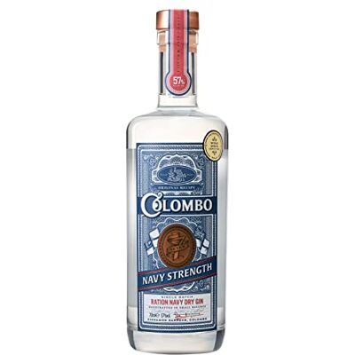 Rockland Colombo No.7 Ration Navy Dry Gin, 70 cl Multi-Award Winning Navy Strength Classic Dry Gin 57% ABV Enhanced Spiced Gin Rockland Colombo No.7 Ration Navy Dry Gin, 70 cl Multi-Award Winning Navy Strength Classic Dry Gin 57% ABV Enhanced Spiced Gin