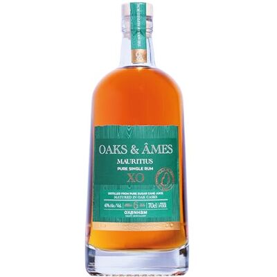 Oaks & Âmes XO Rum 70 cl – Aged 6 Years in Sweet Wine, Cognac, Bourbon & Oak Casks – Dry, Complex Mauritian Agricole Rum – 43% ABV Oaks & Âmes XO Rum 70 cl – Aged 6 Years in Sweet Wine, Cognac, Bourbon & Oak Casks – Dry, Complex Mauritian Agricole Rum – 43% ABV