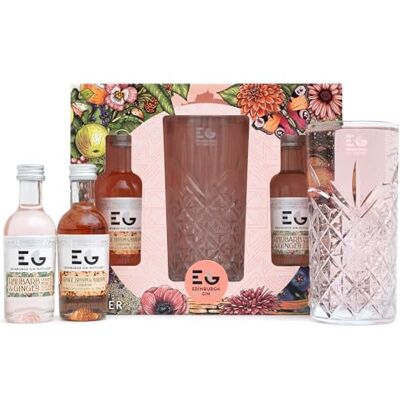 BEAMS INTERNATIONAL Edinburgh Gin Gift Set Orange Blossom & Mandarin Liqueur, Rhubarb & Ginger Liqueur, 2x 5cl, Alcohol Miniatures & Hi-Ball Glass Flavoured Gin Gifts for Women, Men, Birthday, Fathers Day BEAMS INTERNATIONAL Edinburgh Gin Gift Set Orange Blossom & Mandarin Liqueur, Rhubarb & Ginger Liqueur, 2x 5cl, Alcohol Miniatures & Hi-Ball Glass Flavoured Gin Gifts for Women, Men, Birthday, Fathers Day