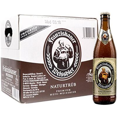 Franziskaner Weissbier Beer, 12 x 500 ml Franziskaner Weissbier Beer, 12 x 500 ml