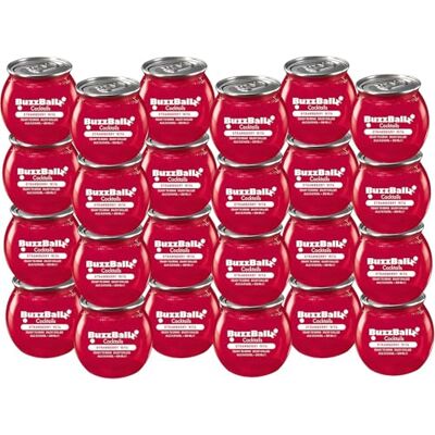 BuzzBallz Strawberry Rita, Ready to Drink Margarita, 13.5% ABV, 24x200ml, Pre Mixed Cocktail Made from Vodka and Strawberry, Citrusy, Sweet and Fruity Notes, with Natural Flavours, Gift Idea BuzzBallz Strawberry Rita, Ready to Drink Margarita, 13.5% ABV, 24x200ml, Pre Mixed Cocktail Made from Vodka and Strawberry, Citrusy, Sweet and Fruity Notes, with Natural Flavours, Gift Idea