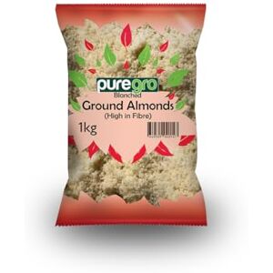 Puregro Blanched Ground Almonds 1kg (Pack of 1) Premium Quality Almond Flour Great Addition for a Keto Diet High in Fiber High in Protein Great Source of Calcium & Vitamin E Puregro Blanched Ground Almonds 1kg (Pack of 1) Premium Quality Almond Flour Great Addition for a Keto Diet High in Fiber High in Protein Great Source of Calcium & Vitamin E