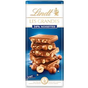 Lindt Les Grandes Milk Chocolate Hazelnut Bar, 150g (Pack of 13) Lindt Les Grandes Milk Chocolate Hazelnut Bar, 150g (Pack of 13)