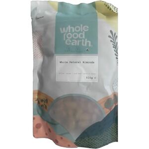 Wholefood Earth Whole Natural Almonds 500 g GMO Free Natural High Fibre Source of Protein Wholefood Earth Whole Natural Almonds 500 g GMO Free Natural High Fibre Source of Protein