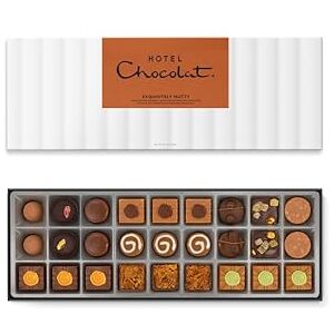 Hotel Chocolat Exquisitely Nutty Sleekster 27 Alcohol-Free Pralines & Nut Chocolates, 295g Suitable For Vegetarians Gifts For Birthday, Thank You, Congratulations, Anniversary Hotel Chocolat Exquisitely Nutty Sleekster 27 Alcohol-Free Pralines & Nut Chocolates, 295g Suitable For Vegetarians Gifts For Birthday, Thank You, Congratulations, Anniversary