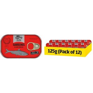 Sardines in Sunflower Oil 125g All-Natural Tinned Sardines Protein and Omega-3 Freshly Packed Tinned Fish for a Rich & Nutritious Taste (Pack of 12) Sardines in Sunflower Oil 125g All-Natural Tinned Sardines Protein and Omega-3 Freshly Packed Tinned Fish for a Rich & Nutritious Taste (Pack of 12)