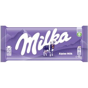Milka Alpine Milk Chocolate Bars, Smooth and Creamy Chocolate Made with 100% Alpine Milk, Perfect for Sharing, 90 g, Bulk Buy (Pack of 25) Milka Alpine Milk Chocolate Bars, Smooth and Creamy Chocolate Made with 100% Alpine Milk, Perfect for Sharing, 90 g, Bulk Buy (Pack of 25)