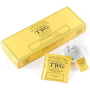 TWG Tea Lung Ching Green Tea Aromatic Jade Infusion 15 Hand Sewn Cotton Teabags Gift Set TWG Tea Lung Ching Green Tea Aromatic Jade Infusion 15 Hand Sewn Cotton Teabags Gift Set