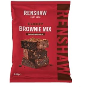 Renshaw Fudgy Brownie Mix Ready to Use Cake Mix, Home or Professional Baking, 2.5 kg (Pack of 1) Renshaw Fudgy Brownie Mix Ready to Use Cake Mix, Home or Professional Baking, 2.5 kg (Pack of 1)