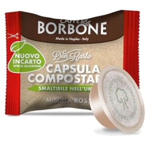 CAFFÈ BORBONE Don Carlo Compostable Capsules, Red Coffee Blend 100 Capsules Compatible with Lavazza®* A Modo Mio®* coffee machines for domestic use CAFFÈ BORBONE Don Carlo Compostable Capsules, Red Coffee Blend 100 Capsules Compatible with Lavazza®* A Modo Mio®* coffee machines for domestic use