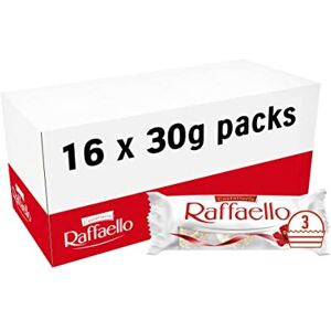 Ferrero Raffaello Pralines, Bulk Coconut and Almond Chocolate Gift Box, Party Food, Chocolate Hampers, Coconut Speciality with Coconut Filling and a Whole Almond, Pack of 16 x 3 (48pcs) Ferrero Raffaello Pralines, Bulk Coconut and Almond Chocolate Gift Box, Party Food, Chocolate Hampers, Coconut Speciality with Coconut Filling and a Whole Almond, Pack of 16 x 3 (48pcs)