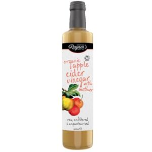 Rayner's Organic Raw Apple Cider Vinegar with Mother, 6 x 500 ml – Organic, Raw, Unfiltered & Gluten-Free Rayner's Organic Raw Apple Cider Vinegar with Mother, 6 x 500 ml – Organic, Raw, Unfiltered & Gluten-Free