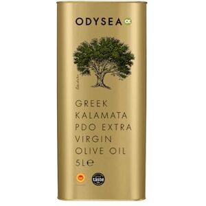 Odysea Greek PDO Kalamata Extra Virgin Olive Oil Tin, 5 Litre Odysea Greek PDO Kalamata Extra Virgin Olive Oil Tin, 5 Litre