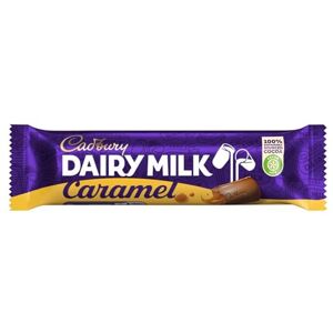 Cadbury Dairy Milk Caramel Chocolate Bar, Smooth Caramel Centre, 45 g (Pack of 48) Cadbury Dairy Milk Caramel Chocolate Bar, Smooth Caramel Centre, 45 g (Pack of 48)