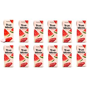 True Gum True Mints WATERMELON Flavour (12-pack) Free Xylitol Fruit Pastilles Sugar Free & Plantbased Travel Sweets with Natural Flavours True Gum True Mints WATERMELON Flavour (12-pack) Free Xylitol Fruit Pastilles Sugar Free & Plantbased Travel Sweets with Natural Flavours