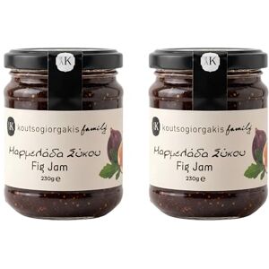 Koutsogiorgakis Family Greek Fig Jam – 100% Fresh Smyrni Figs – 2 x 230g Jars (Total 460g) – Vegan, Natural, Handcrafted in Evia – Perfect for Toast, Yoghurt, Cheese & Desserts Koutsogiorgakis Family Greek Fig Jam – 100% Fresh Smyrni Figs – 2 x 230g Jars (Total 460g) – Vegan, Natural, Handcrafted in Evia – Perfect for Toast, Yoghurt, Cheese & Desserts