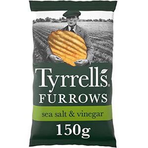 Tyrrells Crisps Furrows SEA SALT & VINEGAR Sharing Crisps 150g (Multipack BOX of 8 Bags) Hand-cooked & spun for an exquisite fresh taste. No artificial flavour, colours or MSG Tyrrells Crisps Furrows SEA SALT & VINEGAR Sharing Crisps 150g (Multipack BOX of 8 Bags) Hand-cooked & spun for an exquisite fresh taste. No artificial flavour, colours or MSG