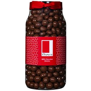 Rita Farhi Milk Chocolate Covered Raisins in a Gift Jar Vegetarian and Chocolate Gift Chocolate Coated Fruit 870 g New Palm Oil Free Recipe Rita Farhi Milk Chocolate Covered Raisins in a Gift Jar Vegetarian and Chocolate Gift Chocolate Coated Fruit 870 g New Palm Oil Free Recipe