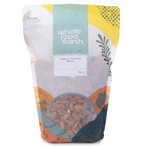 Wholefood Earth Organic Almonds Whole – 2 kg Raw GMO Free Vegan High Fibre Source of Protein Certified Organic Wholefood Earth Organic Almonds Whole – 2 kg Raw GMO Free Vegan High Fibre Source of Protein Certified Organic